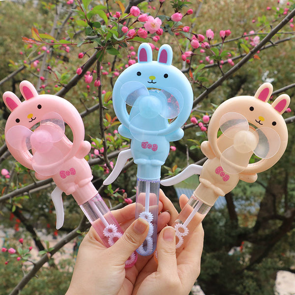 Hand-Pressed Hand-Cranked Summer Hand-Held Bunny Fan